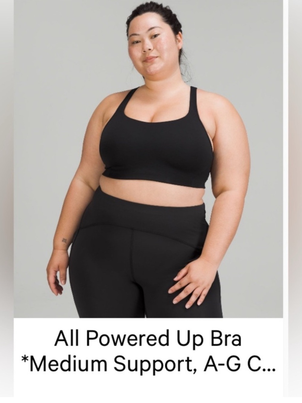 All Powered Up Bra - Black - Medium Support